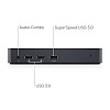 Dell D3100 USB 3.0 Ultra HD Triple Video Docking Station Black