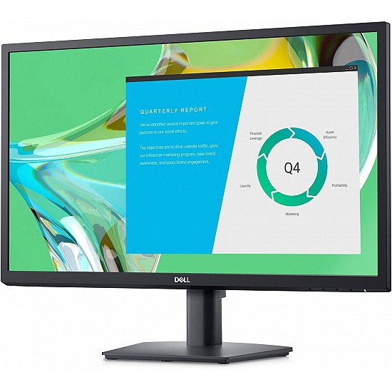 Dell -E2422Hn(60.96 Cm) Fhd Monitor 1920 X 1080 at 60Hz,IPS Panel,Brightness 250 Cd/M²,Contrast Ratio 1000:1,Viewing Angle 178°/178°,Response Time Anti-Glare,Flicker-Free Screen,3 Year Warranty,Black