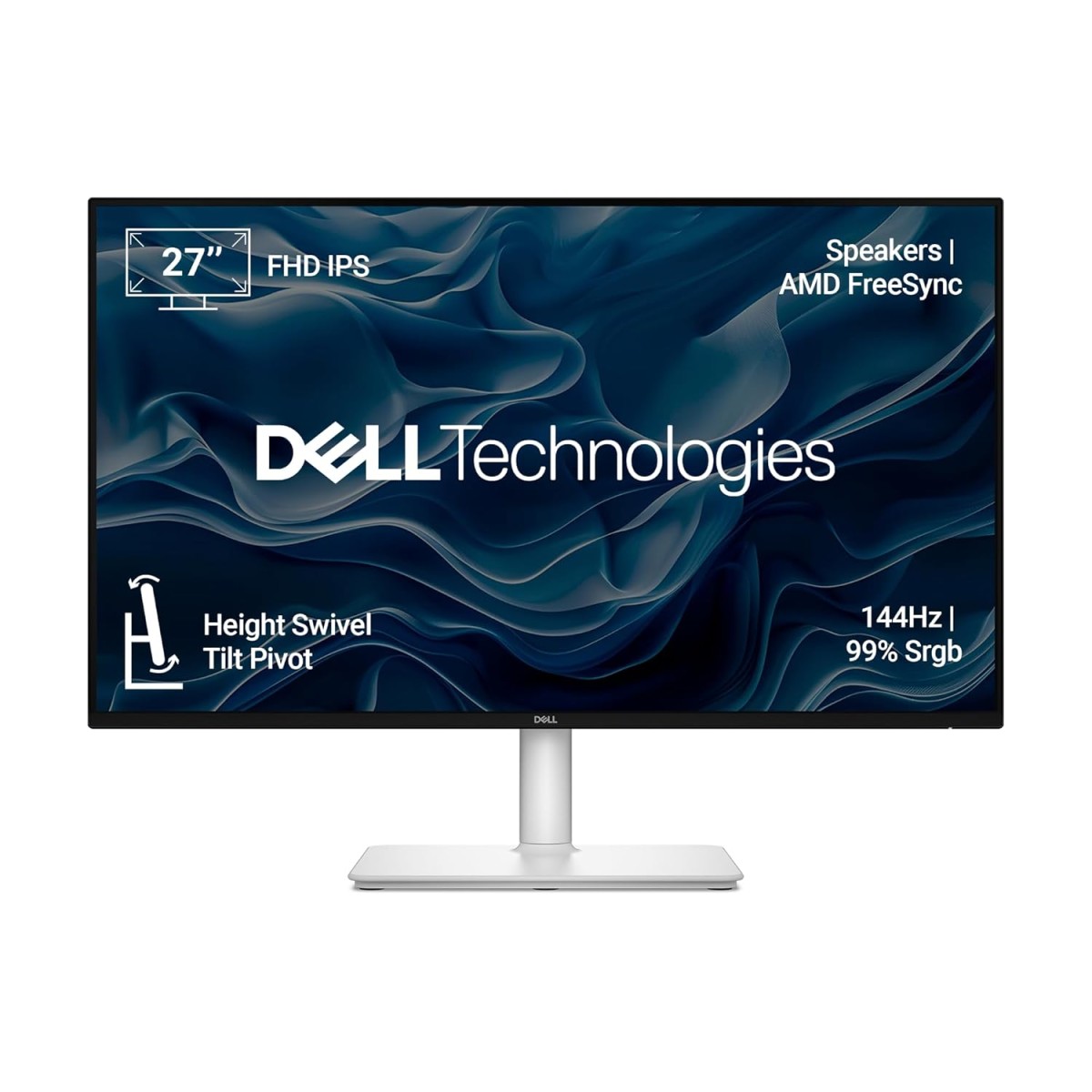 Dell S2725HSM 27"/68.58cm FHD Monitor, 144Hz Refresh Rate, IPS Panel, 1ms Response, Flicker-free, Contrast 1500:1, 2xHDMI, Built-in 6W Dual Speakers, Warranty 3 Years, TÜV Rheinland 4-Star Eye Comfort Dell S2725HSM 27"/68.58cm FHD Monitor, 144Hz Refresh Rate, IPS Panel, 1ms Response, Flicker-free, Contrast 1500:1, 2xHDMI, Built-in 6W Dual Speakers, Warranty 3 Years, TÜV Rheinland 4-Star Eye Comfort