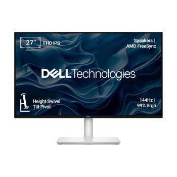 Dell S2725HSM 27"/68.58cm FHD Monitor, 144Hz Refresh Rate, IPS Panel, 1ms Response, Flicker-free, Contrast 1500:1, 2xHDMI, Built-in 6W Dual Speakers, Warranty 3 Years, TÜV Rheinland 4-Star Eye Comfort Dell S2725HSM 27"/68.58cm FHD Monitor, 144Hz Refresh Rate, IPS Panel, 1ms Response, Flicker-free, Contrast 1500:1, 2xHDMI, Built-in 6W Dual Speakers, Warranty 3 Years, TÜV Rheinland 4-Star Eye Comfort