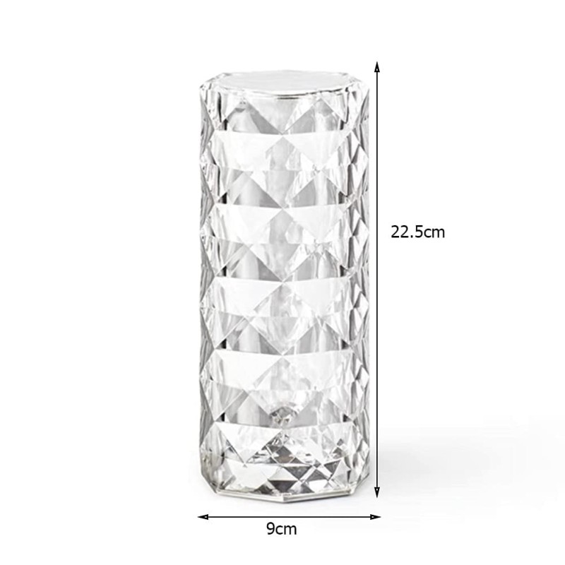 Airtree Diamond Touch Dimmable LED Desk Lamp - Acrylic USB 3Colors Night Light Black-White-Yellow Airtree Diamond Touch Dimmable LED Desk Lamp - Acrylic USB 3Colors Night Light Black-White-Yellow