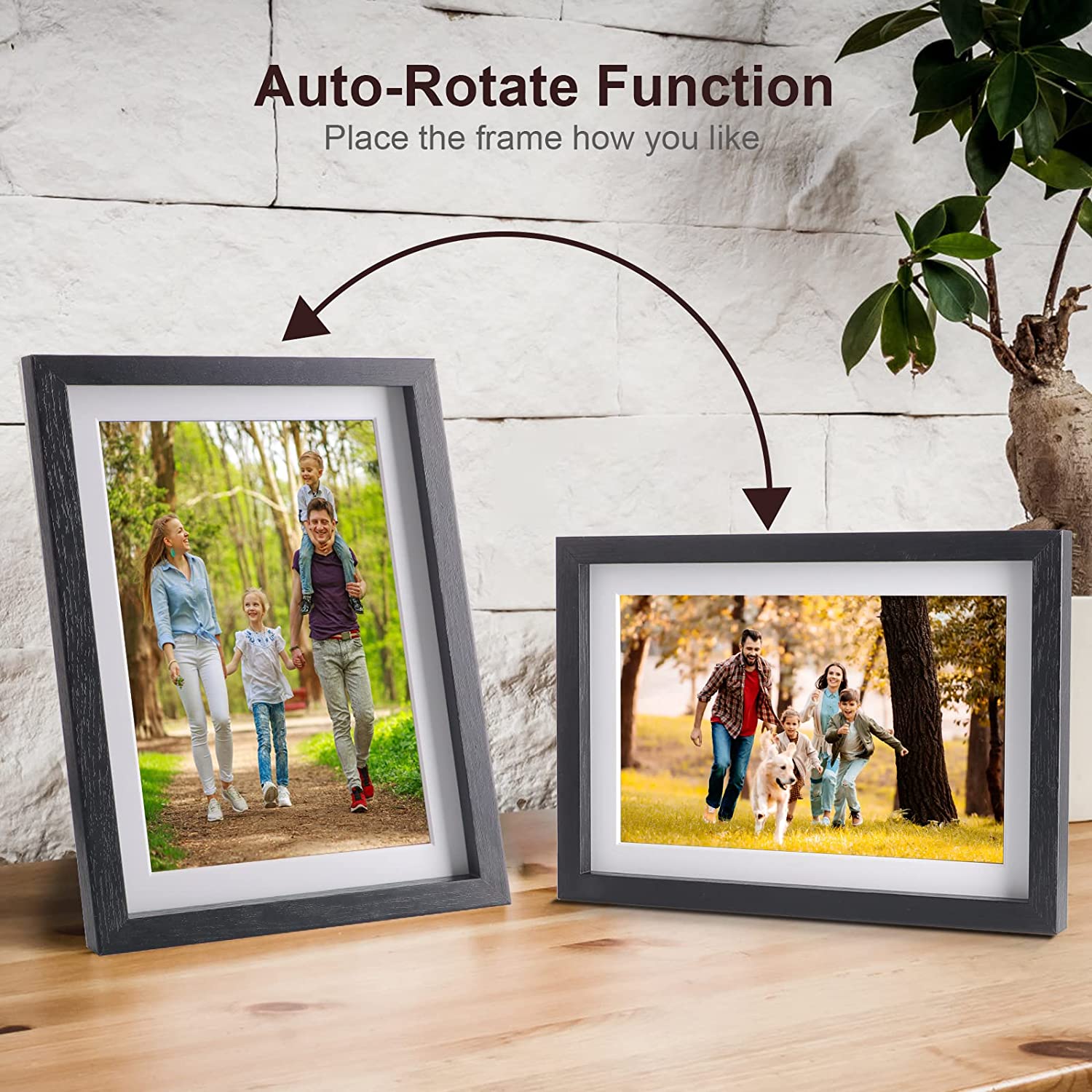 Slideshow Frame Computure Digital Photo Frame 8 inch - Electronic Photo Frame with Slideshow HD ...