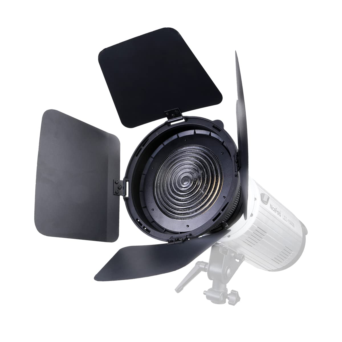 Digitek DFD-110 Fresnel Lens Bowens Mount Light Focusing Adapter with Barn Door & Honeycomb Grid Digitek DFD-110 Fresnel Lens Bowens Mount Light Focusing Adapter with Barn Door & Honeycomb Grid