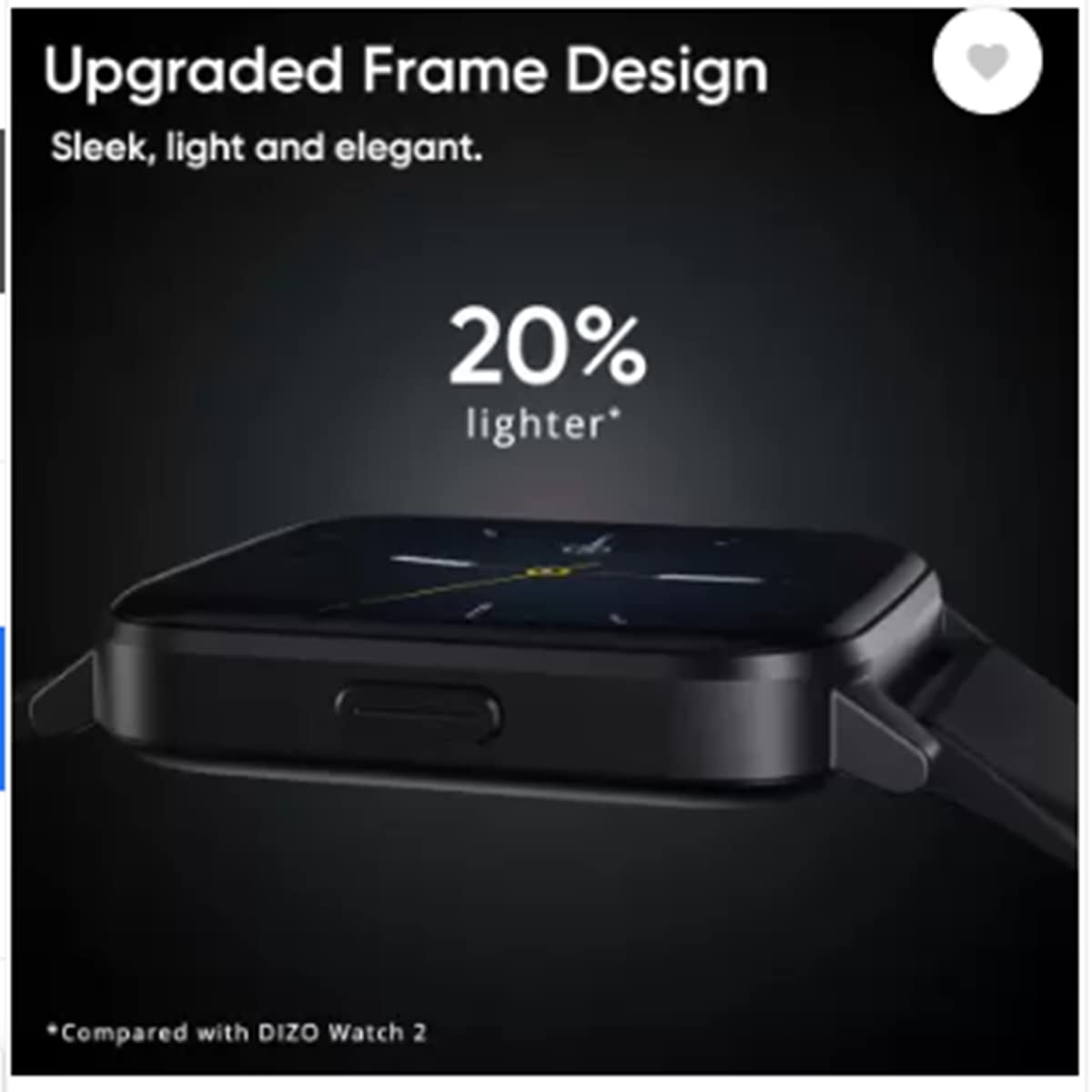 Dizo Watch 2 Sports (by realme TechLife) (Black Strap, Free Size)