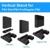 Dobe PS4/PS4 Slim/PS4 Pro Multifunctional Vertical Stand Cooling Fan Stand,PS4 Controller Charging Dock Station with 12PCS Games Storage for PS4/PS4 Slim, PS4 Pro Console