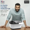 Dr Physio Electric Foot Spa Pedicure Massager Machine with Digital Screen, Bubble, 10 Massage Roller, Heat for Pain Relief-1025 (Black) Dr Physio Electric Foot Spa Pedicure Massager Machine with Digital Screen, Bubble, 10 Massage Roller, Heat for Pain Relief-1025 (Black)