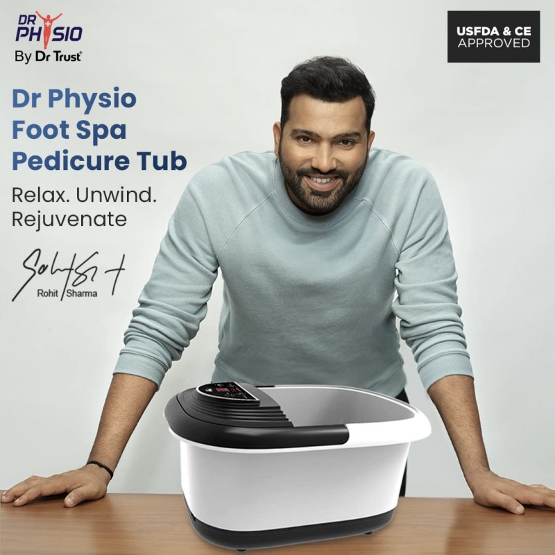 Dr Physio Electric Foot Spa Pedicure Massager Machine with Digital Screen, Bubble, 10 Massage Roller, Heat for Pain Relief-1025 (Black) Dr Physio Electric Foot Spa Pedicure Massager Machine with Digital Screen, Bubble, 10 Massage Roller, Heat for Pain Relief-1025 (Black)