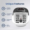 Dr Physio Electric Foot Spa Pedicure Massager Machine with Digital Screen, Bubble, 10 Massage Roller, Heat for Pain Relief-1025 (Black) Dr Physio Electric Foot Spa Pedicure Massager Machine with Digital Screen, Bubble, 10 Massage Roller, Heat for Pain Relief-1025 (Black)