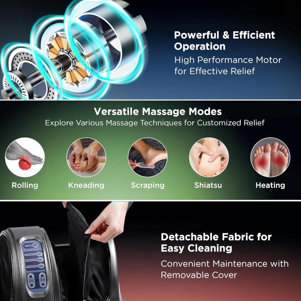 Dr Physio USA 1024 Electric Foot Massager Machine for Pain Relief, Muscle Relaxation & Improving Blood Circulation with Kneading Function, Calf & Leg Massager