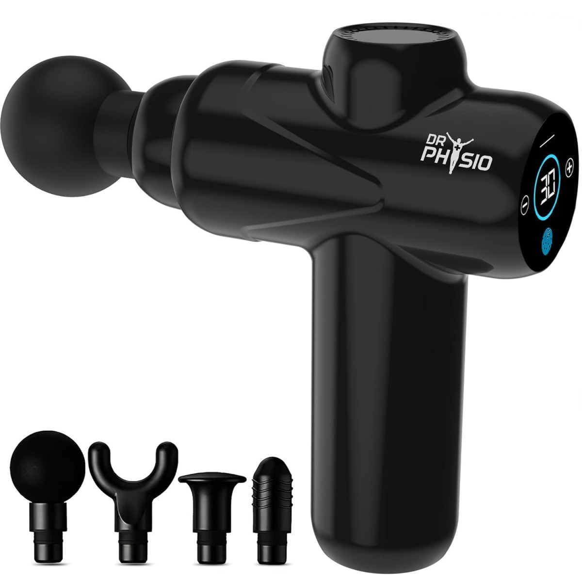 Dr Physio USA Touch Dynamo 1049 Percussion Gun Massager for Full Body Pain Relief, Rechargeable Cordless Deep Tissue Massage Machine for Legs & Arms, Use at Home, Gym & During Travel Dr Physio USA Touch Dynamo 1049 Percussion Gun Massager for Full Body Pain Relief, Rechargeable Cordless Deep Tissue Massage Machine for Legs & Arms, Use at Home, Gym & During Travel