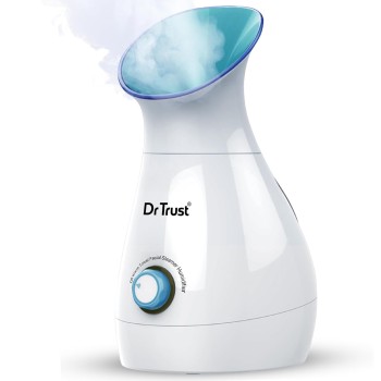Dr Trust USA 3-in-1 Nano Ionic Facial Steamer Vaporizer Room Humidifier and Towel Warmer (White)
