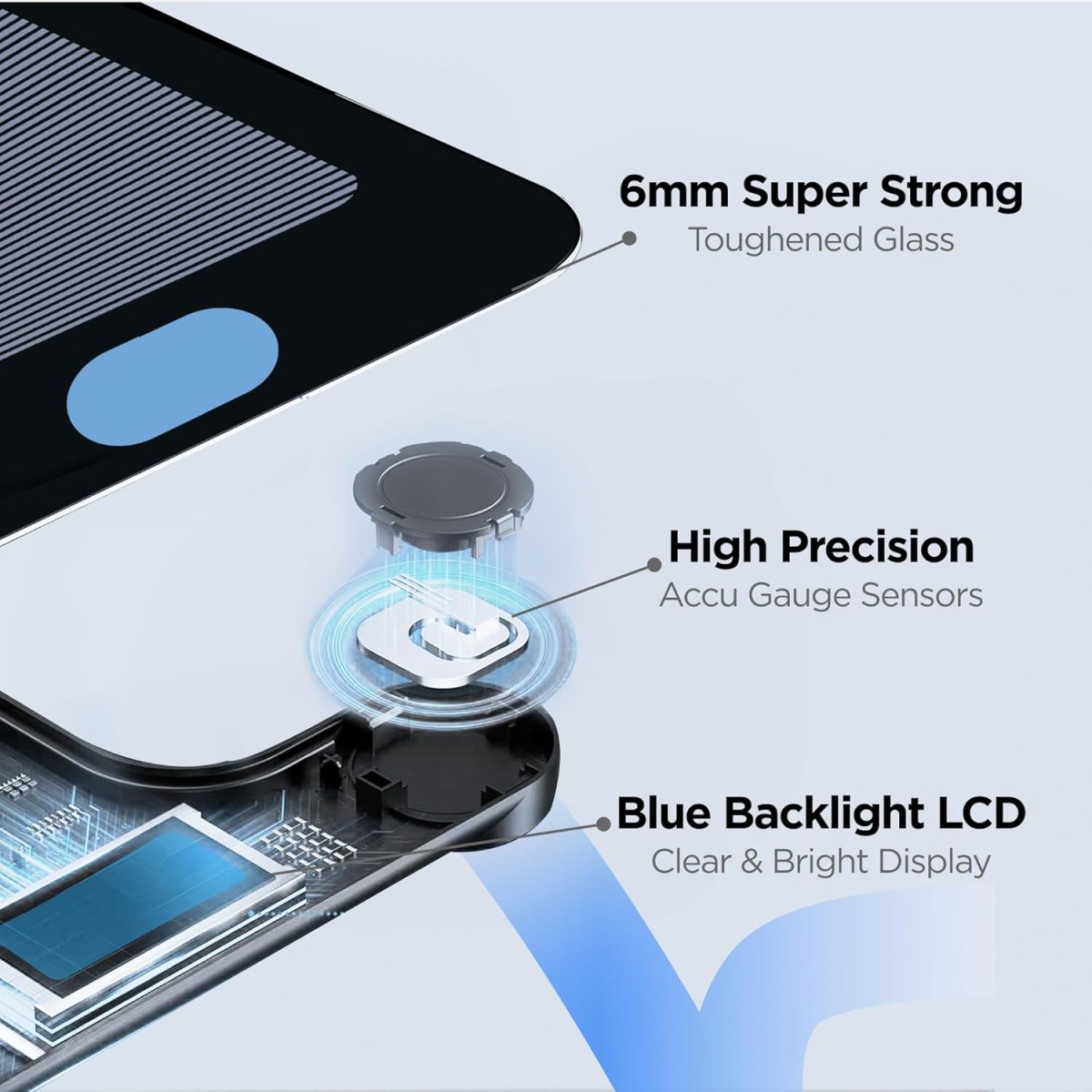 Dr Trust USA Paris Personal Scale –520 (Black), Digital Weight Measuring Machine for Body Weight Check, Best Electronic Bathroom Scale for Home, Gym, Clinic & Hospital Use