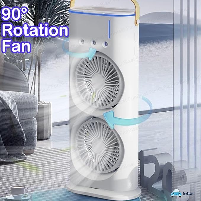 Airtee – Double Ended Spray Fan, Desk Fan with Mist Spray, Travel Cooler Fan, Water Misting Fan, USB Rechargeable Mini Desktop Table Cooling Fan for Office Airtee – Double Ended Spray Fan, Desk Fan with Mist Spray, Travel Cooler Fan, Water Misting Fan, USB Rechargeable Mini Desktop Table Cooling Fan for Office