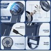 Dubstep Flo-F1 Mini Handheld USB Rechargeable Desk Cooling Fan with 3x Speed Mode,Foldable Hook & Stand,8000 RPM,3 Speed,Powerful Mini Fan for Travel,Office,Kitchen,Lightweight & Quiet (Blue) 7 Cm Dubstep Flo-F1 Mini Handheld USB Rechargeable Desk Cooling Fan with 3x Speed Mode,Foldable Hook & Stand,8000 RPM,3 Speed,Powerful Mini Fan for Travel,Office,Kitchen,Lightweight & Quiet (Blue) 7 Cm