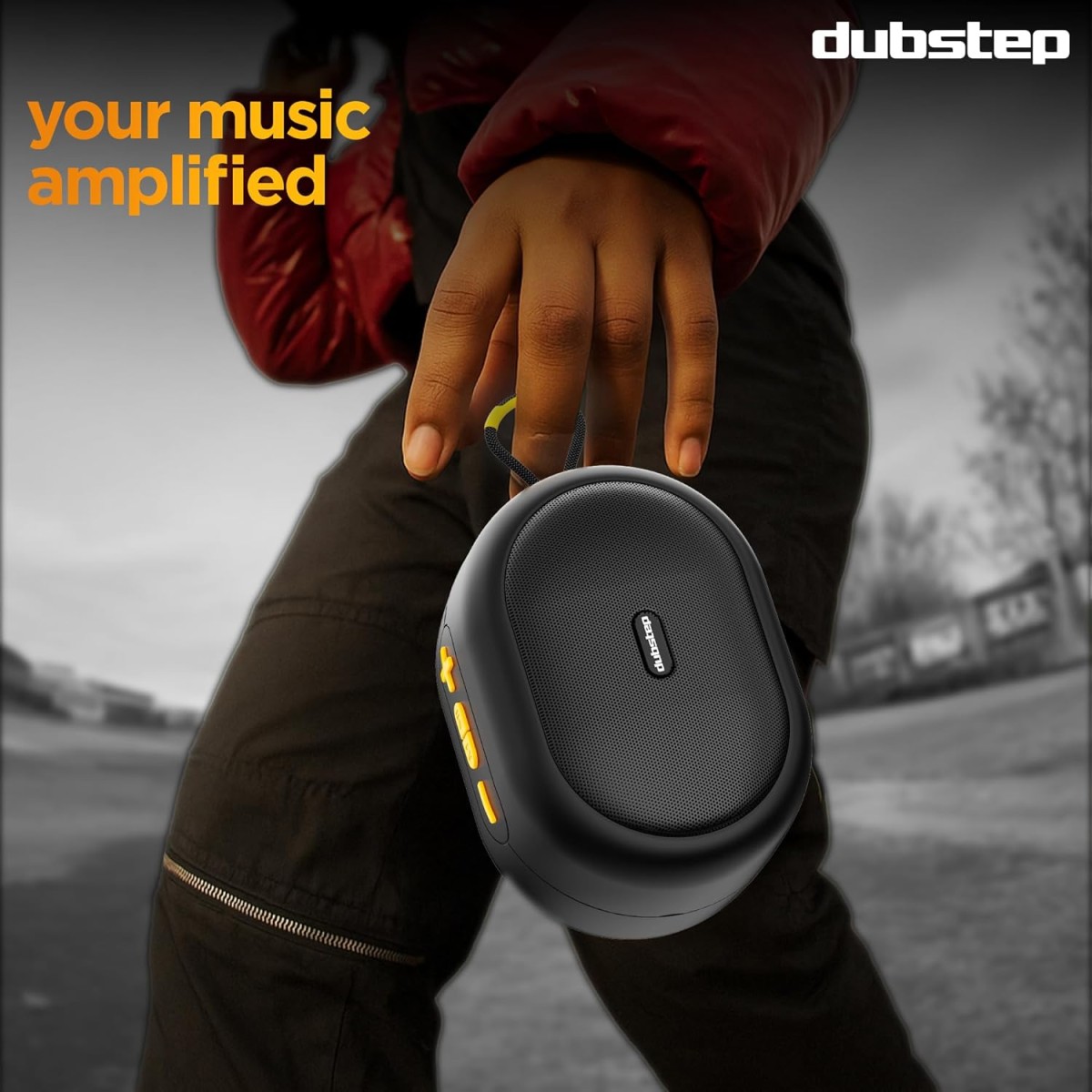 Dubstep Pop 1200 with Upto 16 Hrs Playtime, 52mm Dynamic Driver, TWS Pairing with 12W Output Bluetooth Wireless Speaker (Black) Dubstep Pop 1200 with Upto 16 Hrs Playtime, 52mm Dynamic Driver, TWS Pairing with 12W Output Bluetooth Wireless Speaker (Black)