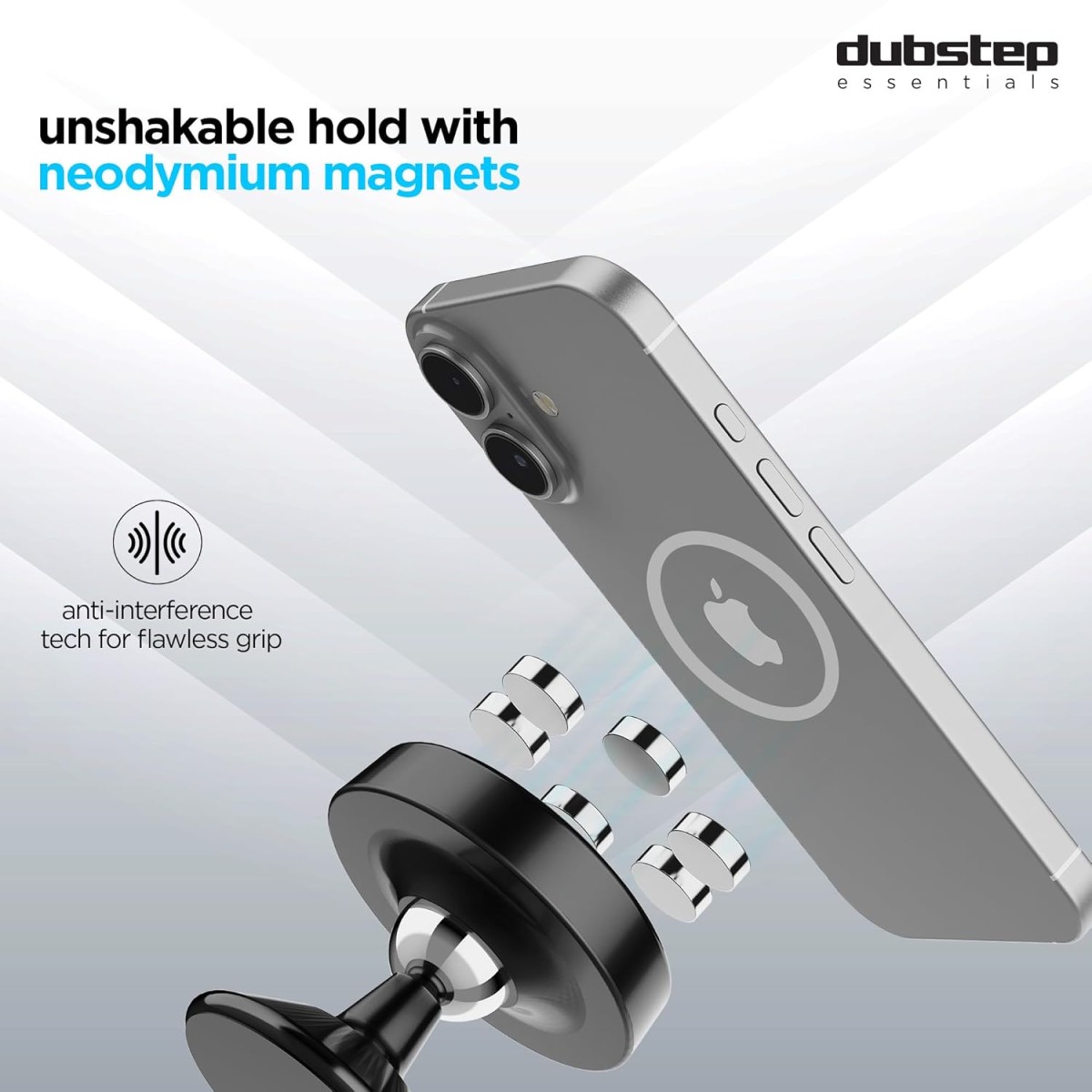 Dubstep Rush X1 Magnetic Mobile Phone Holder for Car Dashboard/Bike with 540° Angle Rotation - Phone Mount Stand with Strong & Safe Magnets - Compatible with All Mobiles Dubstep Rush X1 Magnetic Mobile Phone Holder for Car Dashboard/Bike with 540° Angle Rotation - Phone Mount Stand with Strong & Safe Magnets - Compatible with All Mobiles