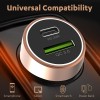 Duracell 38W Fast Car Charger Adapter with Dual Output. Quick Charge, Type C PD 20W & Qualcomm Certified 3.0 (Copper & Black)