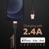 Duracell USB Type C To Lightning Apple Certified (Mfi) Braided Sync & Charge Cable For Iphone, Ipad And Ipod. Fast Charging Lightning Cable, 3.9 Feet (1.2M) - Black Duracell USB Type C To Lightning Apple Certified (Mfi) Braided Sync & Charge Cable For Iphone, Ipad And Ipod. Fast Charging Lightning Cable, 3.9 Feet (1.2M) - Black