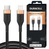 Duracell USB Type C To Lightning Apple Certified (Mfi) Braided Sync & Charge Cable For Iphone, Ipad And Ipod. Fast Charging Lightning Cable, 3.9 Feet (1.2M) - Black Duracell USB Type C To Lightning Apple Certified (Mfi) Braided Sync & Charge Cable For Iphone, Ipad And Ipod. Fast Charging Lightning Cable, 3.9 Feet (1.2M) - Black