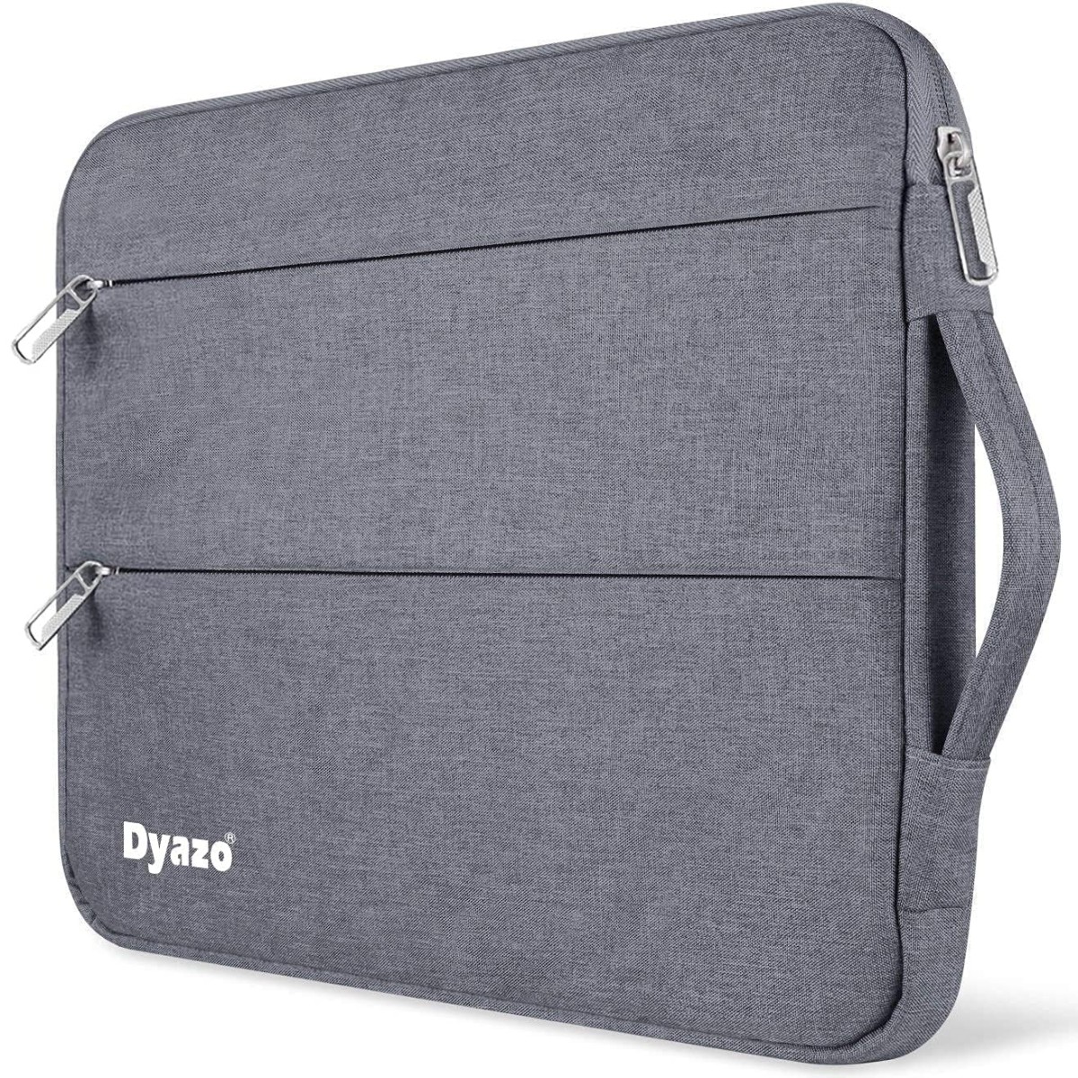 Dyazo 14.1 Inch Laptop Sleeve Case Cover With Handle And Two Front Pocket Compatible For Lenovo, Hp, Dell, Asus Acer & Other Notebooks (Grey)