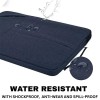 Dyazo 15-15.6 Inch Laptop Sleeve Bag with Three Front Pocket | Water Resistant & Shockproof Protective Cover with Charger Pouch (Blue)