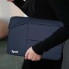 Dyazo 15-15.6 Inch Laptop Sleeve Bag with Three Front Pocket | Water Resistant & Shockproof Protective Cover with Charger Pouch (Blue)