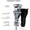 Dyazo 3 Port 36 W Fast USB Car Charger Qc Charging Compatible for Qualcomm 3.0 iPhone Mi & All Mobile Phone