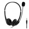 Dyazo Computer Wired Headphones | Headset with Mic | 3.5 MM Jack Compatible for Laptops | Pc | Notebooks (Black)