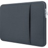 Dyazo Laptop Sleeve 15.6 inch Case, Water Repellent Polyester Neoprene Case with Accessory Pocket (OnePOCKET 15.6 Grey)