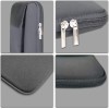 Dyazo Laptop Sleeve 15.6 inch Case, Water Repellent Polyester Neoprene Case with Accessory Pocket (OnePOCKET 15.6 Grey)
