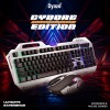 Dyazo Metal Gaming Keyboard & Mouse Combo RGB Static Light| 12 Multimedia Keys | Braided Cable 1.5 Metres (Silver)