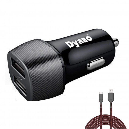 Dyazo Multi 4 USB Ports Fast Car Charger Samsung Galaxy S10 S21 Note 9Oppo Mi Vivo All Mobile Phones