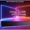 E GATE C222 | 24W Soundbar Bluetooth Speaker, Dual Drivers + Dual Passive Radiators for 2X Bass,