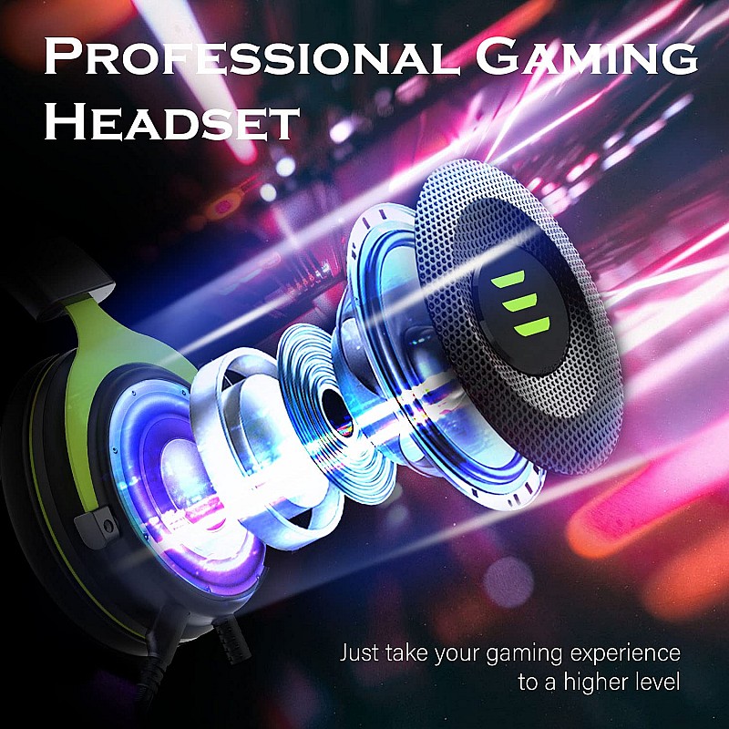 EKSA E900 Wired Stereo Gaming Headset Green