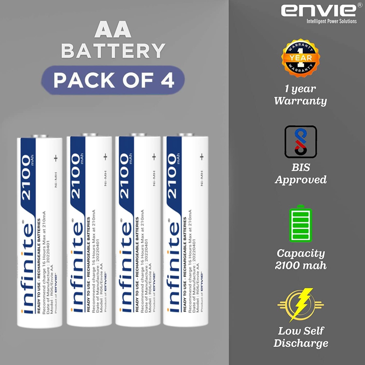 ENVIE® (NEXAECR30) NEXA ECR 30 Smart Charge Control Charger System for AA/AAA/9V Rechargeable Batteries (Ni-CD/Ni-MH)