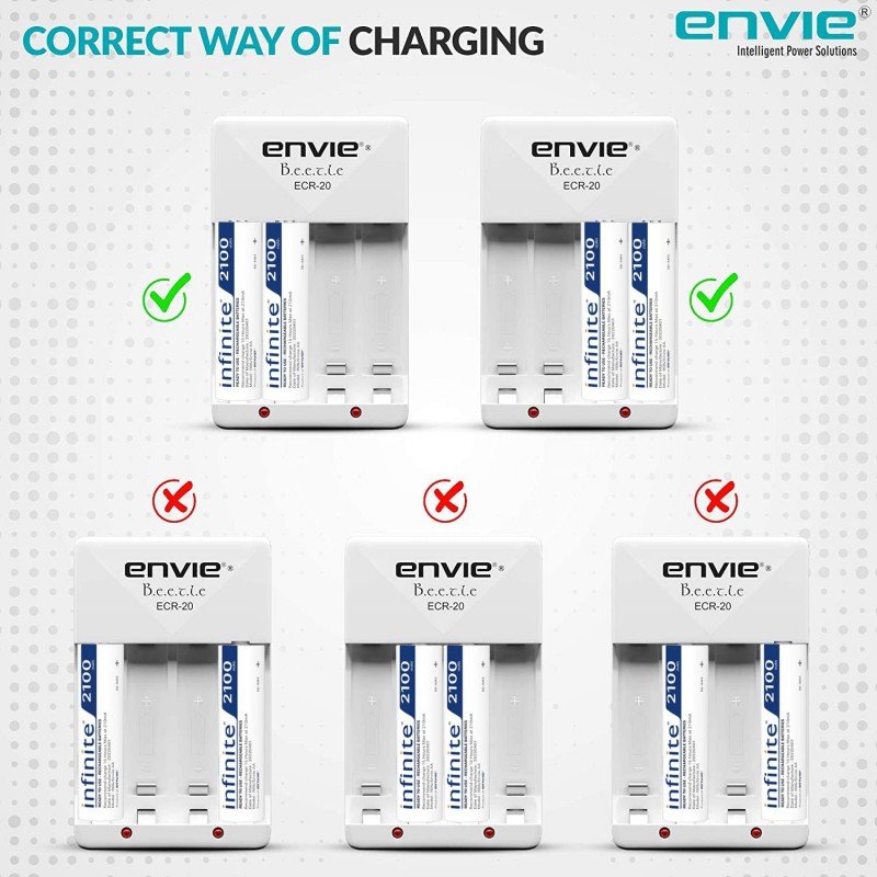 ENVIE® (NEXAECR30) NEXA ECR 30 Smart Charge Control Charger System for AA/AAA/9V Rechargeable Batteries (Ni-CD/Ni-MH) ENVIE® (NEXAECR30) NEXA ECR 30 Smart Charge Control Charger System for AA/AAA/9V Rechargeable Batteries (Ni-CD/Ni-MH)