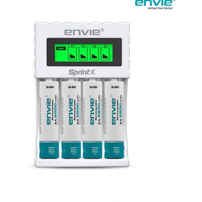 ENVIE® (NEXAECR30) NEXA ECR 30 Smart Charge Control Charger System for AA/AAA/9V Rechargeable Batteries (Ni-CD/Ni-MH) ENVIE® (NEXAECR30) NEXA ECR 30 Smart Charge Control Charger System for AA/AAA/9V Rechargeable Batteries (Ni-CD/Ni-MH)