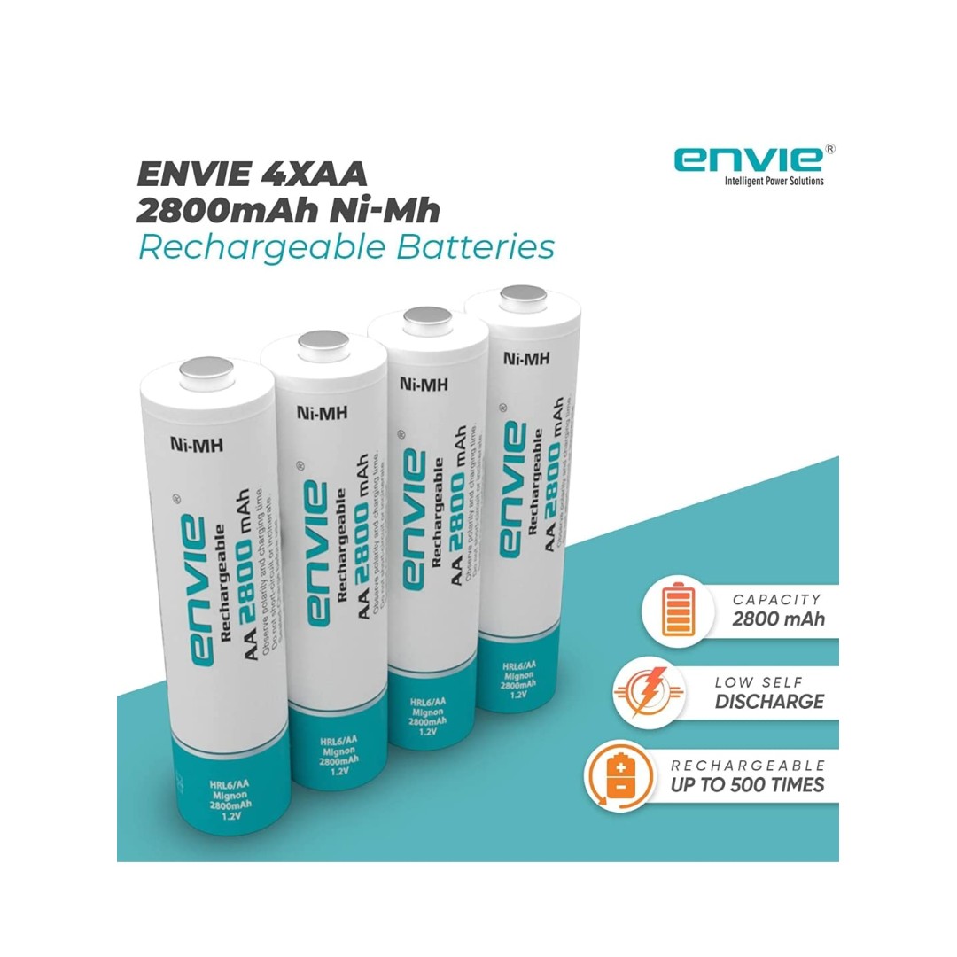 ENVIE® (NEXAECR30) NEXA ECR 30 Smart Charge Control Charger System for AA/AAA/9V Rechargeable Batteries (Ni-CD/Ni-MH)