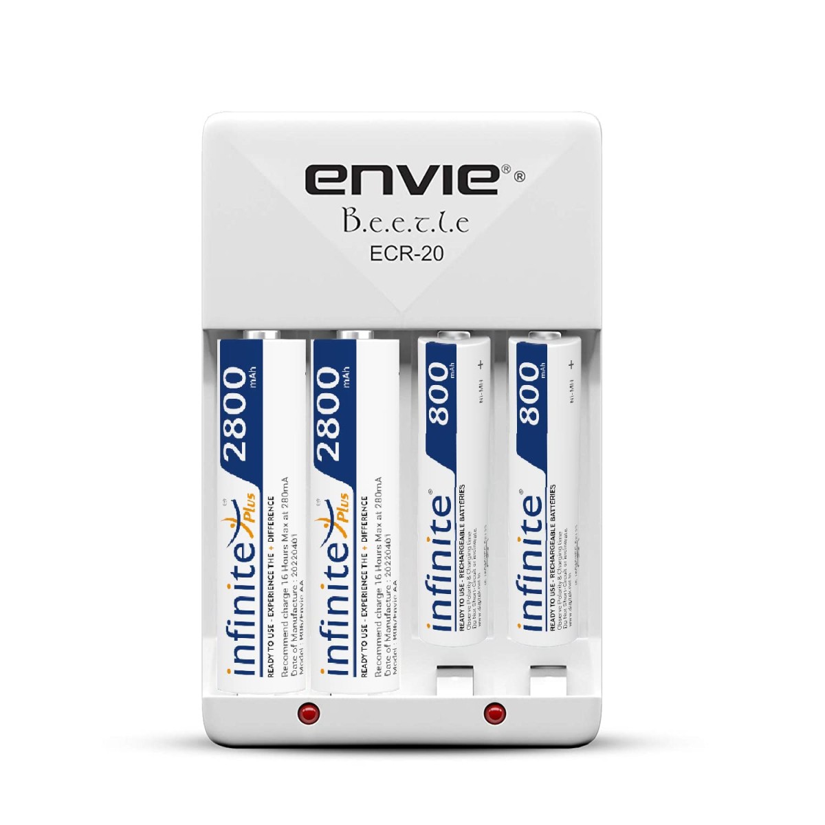 ENVIE® (NEXAECR30) NEXA ECR 30 Smart Charge Control Charger System for AA/AAA/9V Rechargeable Batteries (Ni-CD/Ni-MH)
