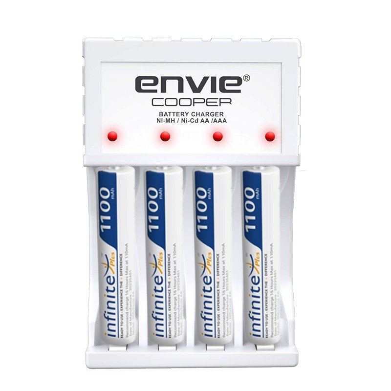 ENVIE® (NEXAECR30) NEXA ECR 30 Smart Charge Control Charger System for AA/AAA/9V Rechargeable Batteries (Ni-CD/Ni-MH) ENVIE® (NEXAECR30) NEXA ECR 30 Smart Charge Control Charger System for AA/AAA/9V Rechargeable Batteries (Ni-CD/Ni-MH)