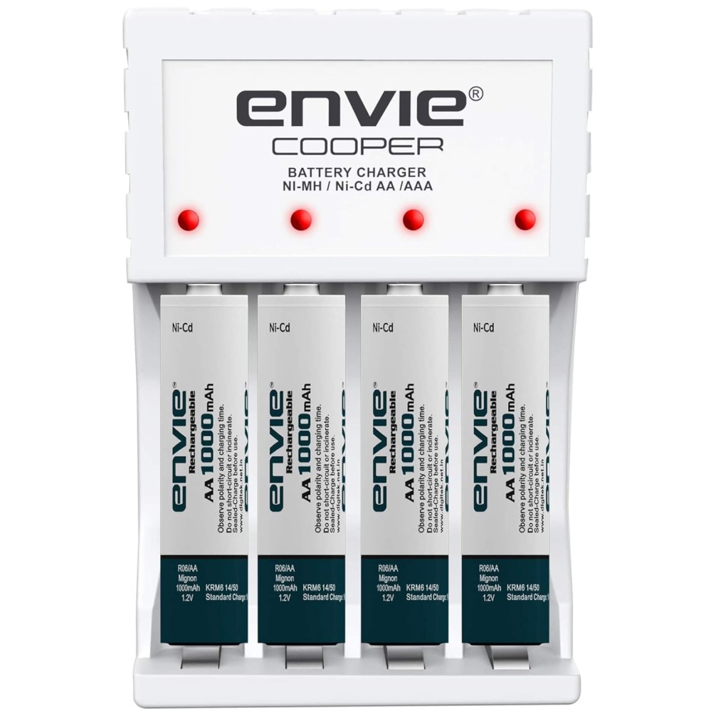 ENVIE® (NEXAECR30) NEXA ECR 30 Smart Charge Control Charger System for AA/AAA/9V Rechargeable Batteries (Ni-CD/Ni-MH)