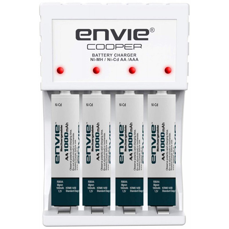 ENVIE® (NEXAECR30) NEXA ECR 30 Smart Charge Control Charger System for AA/AAA/9V Rechargeable Batteries (Ni-CD/Ni-MH) ENVIE® (NEXAECR30) NEXA ECR 30 Smart Charge Control Charger System for AA/AAA/9V Rechargeable Batteries (Ni-CD/Ni-MH)