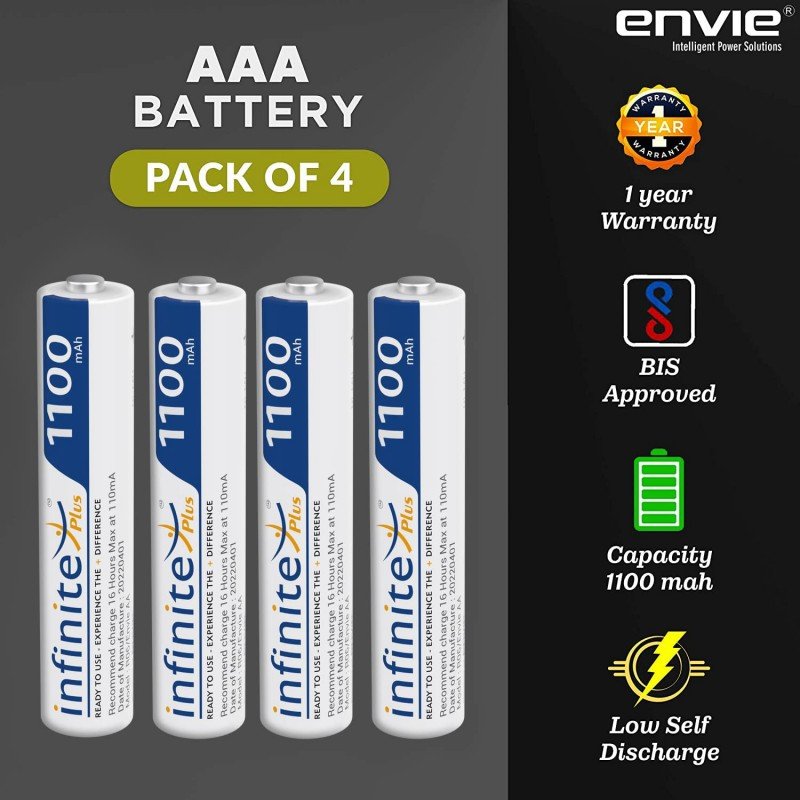 ENVIE® (NEXAECR30) NEXA ECR 30 Smart Charge Control Charger System for AA/AAA/9V Rechargeable Batteries (Ni-CD/Ni-MH) ENVIE® (NEXAECR30) NEXA ECR 30 Smart Charge Control Charger System for AA/AAA/9V Rechargeable Batteries (Ni-CD/Ni-MH)