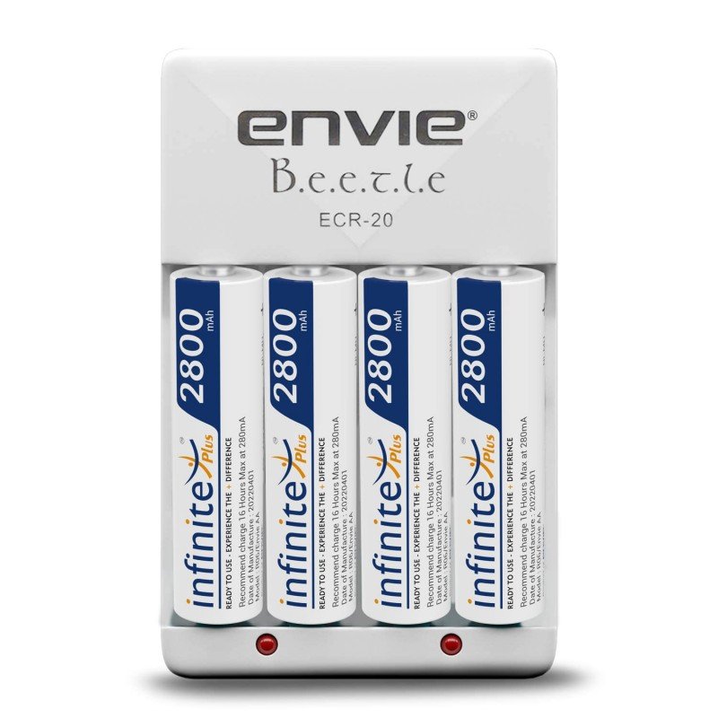 ENVIE® (NEXAECR30) NEXA ECR 30 Smart Charge Control Charger System for AA/AAA/9V Rechargeable Batteries (Ni-CD/Ni-MH) ENVIE® (NEXAECR30) NEXA ECR 30 Smart Charge Control Charger System for AA/AAA/9V Rechargeable Batteries (Ni-CD/Ni-MH)