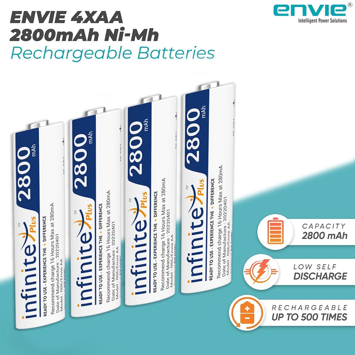 ENVIE® (NEXAECR30) NEXA ECR 30 Smart Charge Control Charger System for AA/AAA/9V Rechargeable Batteries (Ni-CD/Ni-MH)