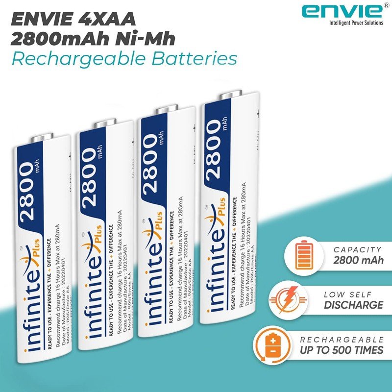 ENVIE® (NEXAECR30) NEXA ECR 30 Smart Charge Control Charger System for AA/AAA/9V Rechargeable Batteries (Ni-CD/Ni-MH) ENVIE® (NEXAECR30) NEXA ECR 30 Smart Charge Control Charger System for AA/AAA/9V Rechargeable Batteries (Ni-CD/Ni-MH)