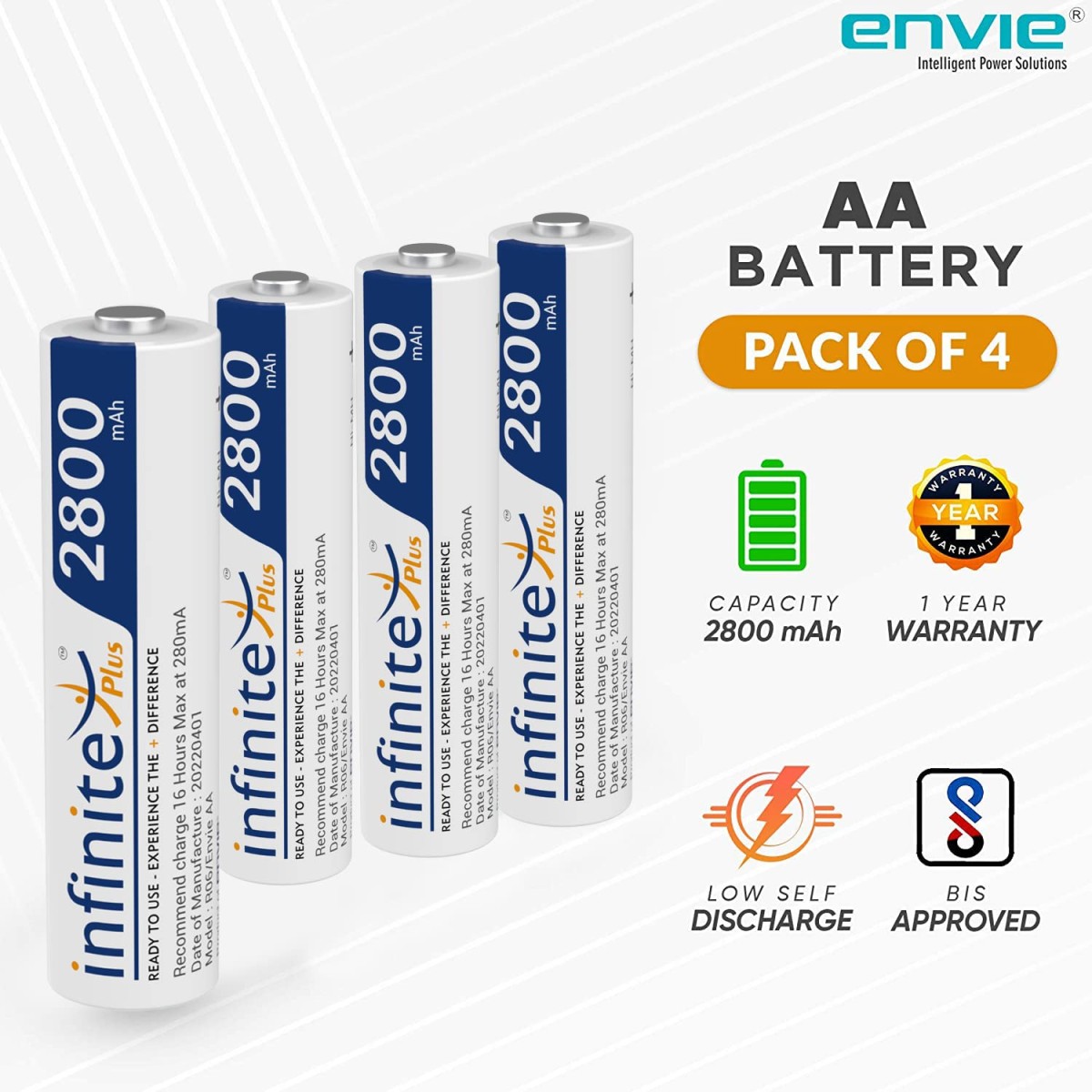 ENVIE® (NEXAECR30) NEXA ECR 30 Smart Charge Control Charger System for AA/AAA/9V Rechargeable Batteries (Ni-CD/Ni-MH)