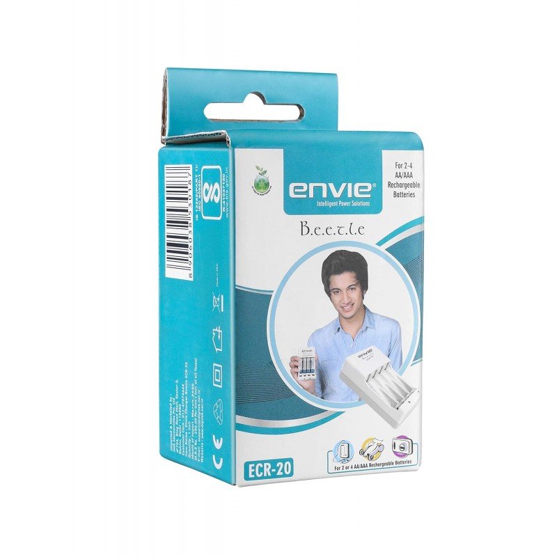 ENVIE® (NEXAECR30) NEXA ECR 30 Smart Charge Control Charger System for AA/AAA/9V Rechargeable Batteries (Ni-CD/Ni-MH) ENVIE® (NEXAECR30) NEXA ECR 30 Smart Charge Control Charger System for AA/AAA/9V Rechargeable Batteries (Ni-CD/Ni-MH)