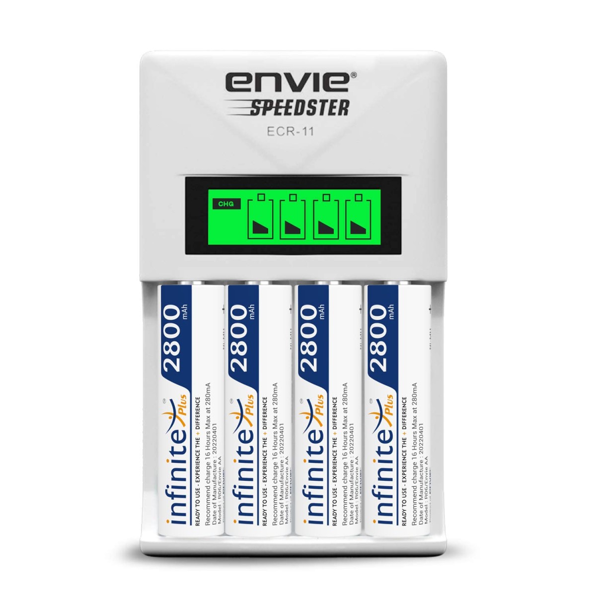 ENVIE® (NEXAECR30) NEXA ECR 30 Smart Charge Control Charger System for AA/AAA/9V Rechargeable Batteries (Ni-CD/Ni-MH)