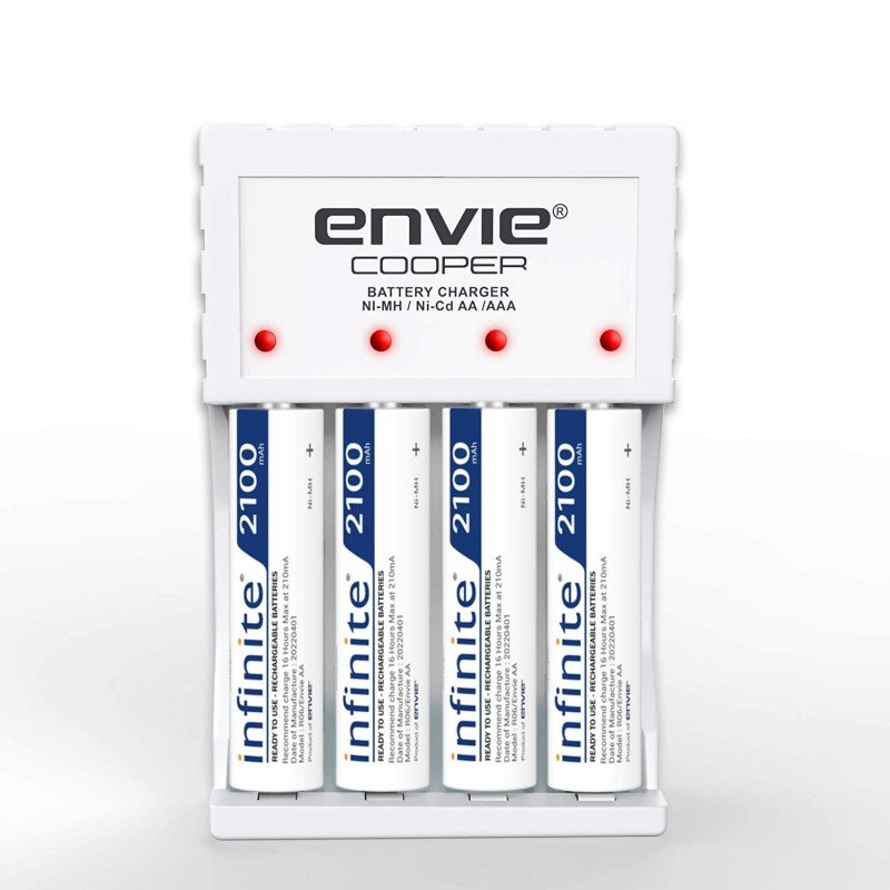 ENVIE® (NEXAECR30) NEXA ECR 30 Smart Charge Control Charger System for AA/AAA/9V Rechargeable Batteries (Ni-CD/Ni-MH) ENVIE® (NEXAECR30) NEXA ECR 30 Smart Charge Control Charger System for AA/AAA/9V Rechargeable Batteries (Ni-CD/Ni-MH)